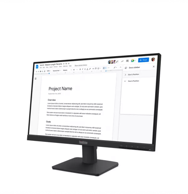 Écran Plat 22" Lenovo ThinkVision S22-4e FullHD (64CBKAT6EU)
