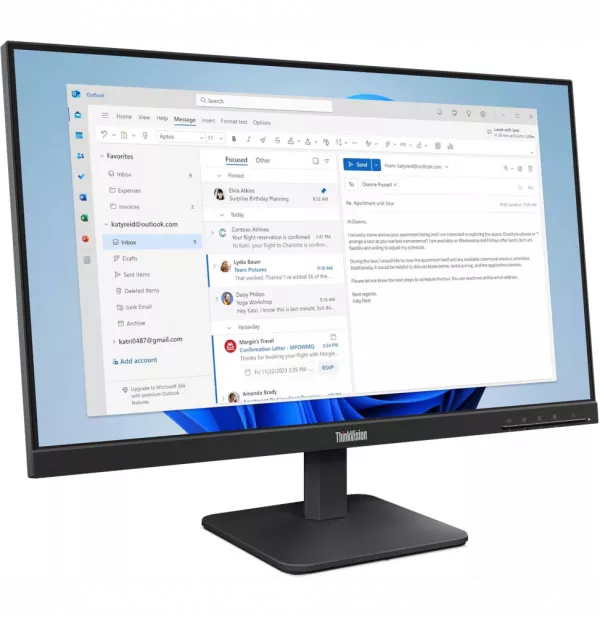 Écran Plat 24" Lenovo ThinkVision S24-4e (64B5KAT1EU)