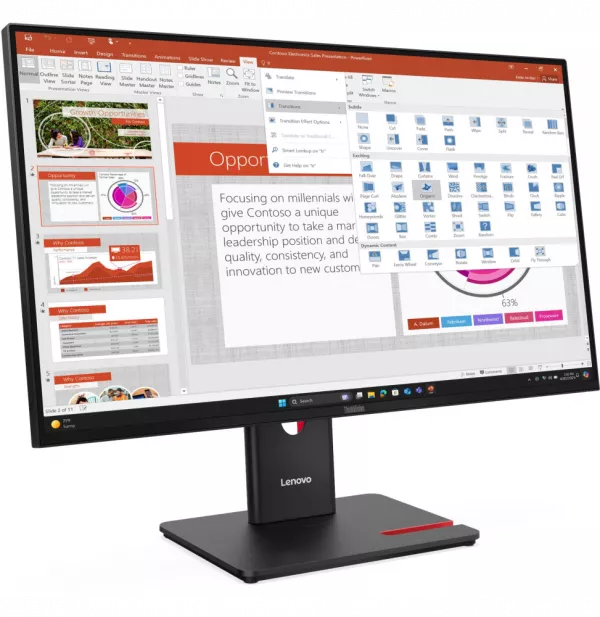 Écran Plat 27" Lenovo ThinkVision T27-40 (64A5MAT6EU)