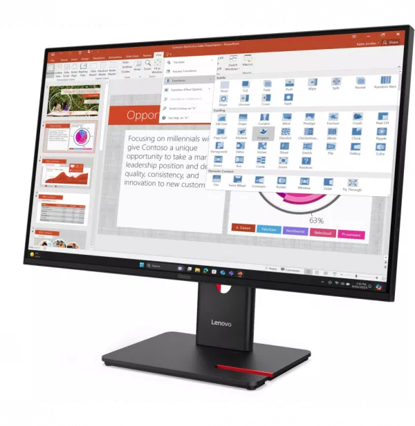 Écran Plat 27" Lenovo ThinkVision T27-40 (64A5MAT6EU)