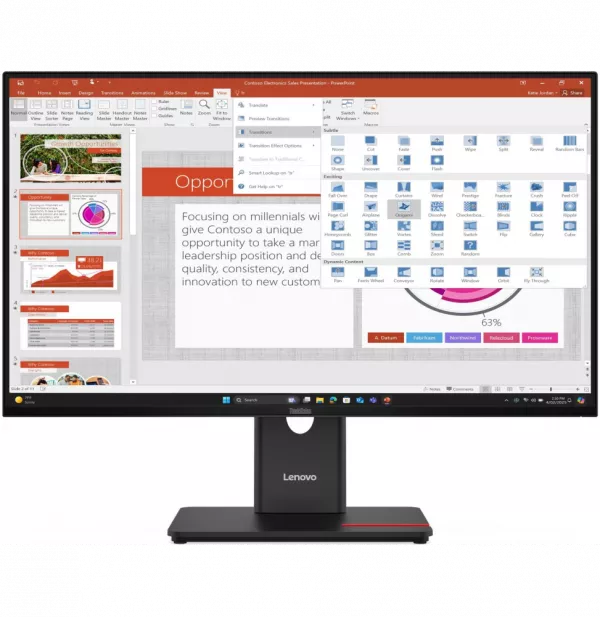 Écran Plat 27" Lenovo ThinkVision T27-40 (64A5MAT6EU)