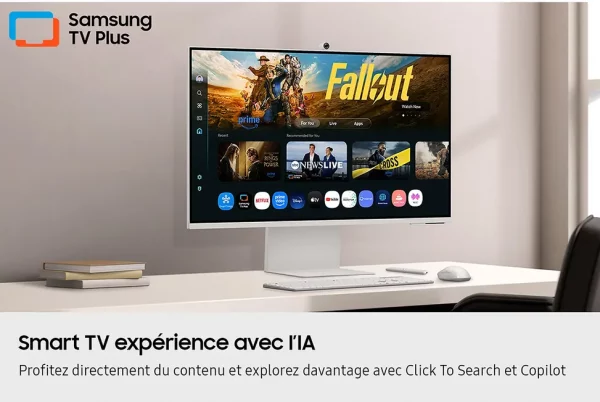 Écran Smart AI 32" Samsung M8 M80F UHD 4K avec camera (LS32FM801UUXEN)