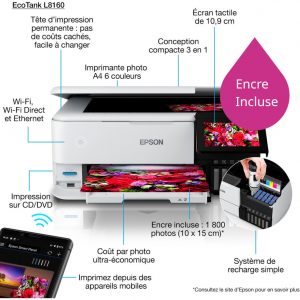Epson EcoTank L8160 Imprimante photo (C11CJ20403)