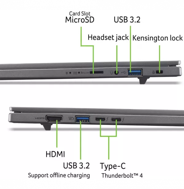 Ordinateur Portable Acer aspire 16 AI (NX.JP1EF.008)