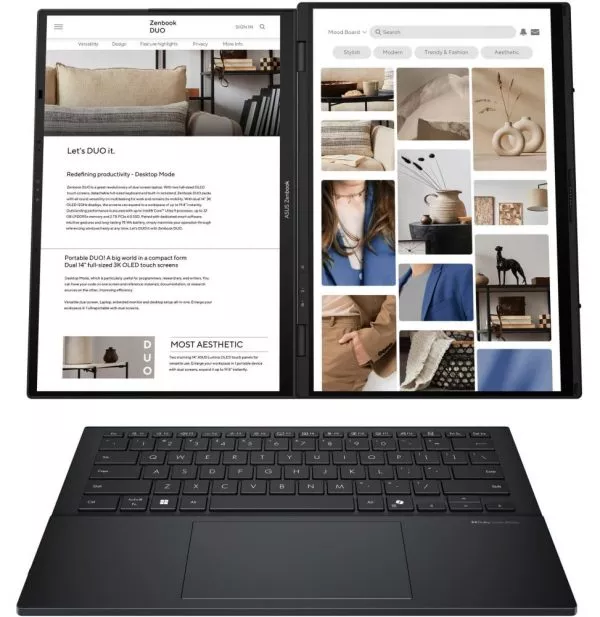 Ordinateur portable Asus Zenbook Duo (UX8406CA-QL048W)