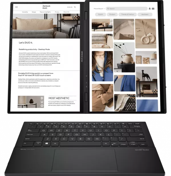 Ordinateur portable Asus Zenbook Duo (UX8406CA-QL227W)