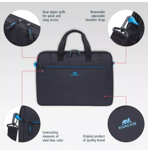 Sacoche Rivacase Regent 8037 pour ordinateurs portables 15,6"