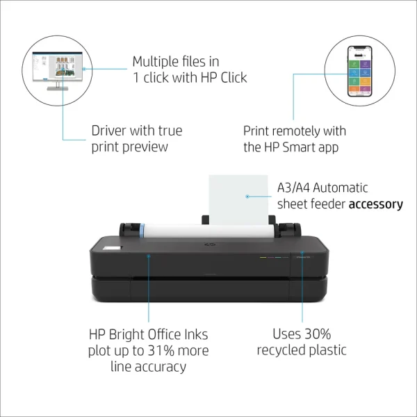 Traceur HP DesignJet T230 de 24 pouces (5HB07A)