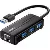 HUB USB 3.0 Ugreen 4 en 1 RJ45 Port (20265)