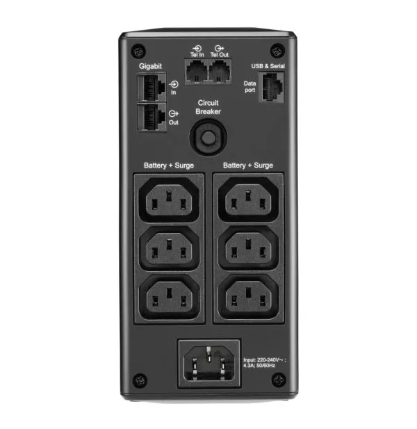 APC BR650MI alimentation d'énergie non interruptible Interactivité de ligne 0,65 kVA 390 W 6 sortie(s) CA (BR650MI)
