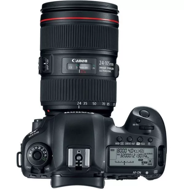 Appareil photo Reflex Canon EOS 5D Mark IV + EF 24-105mm F4 IS USM L (1483C028AA)