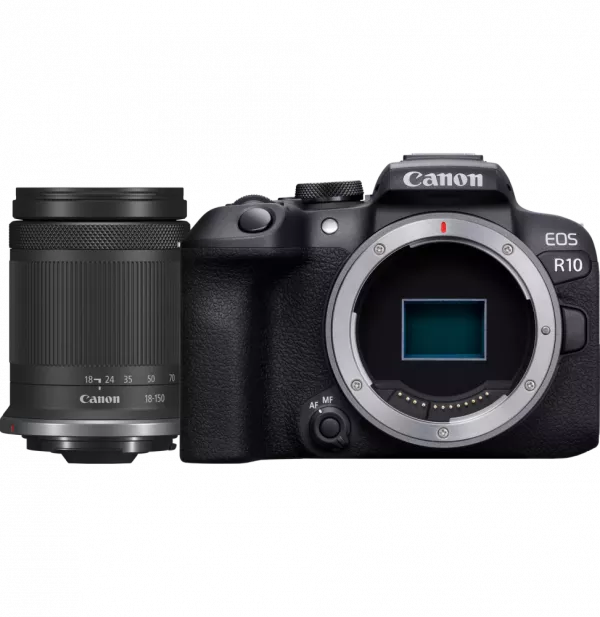 Appareil photo hybride Canon EOS R10 + Objectif RF-S 18-150 mm IS STM (5331C017)