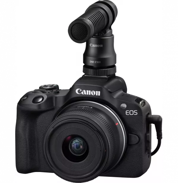 Appareil photo hybride Canon EOS R50 + objectif RF-S 18-45mm F4.5-6.3 IS STM - Kit pour vlogueur (5811C035AA)