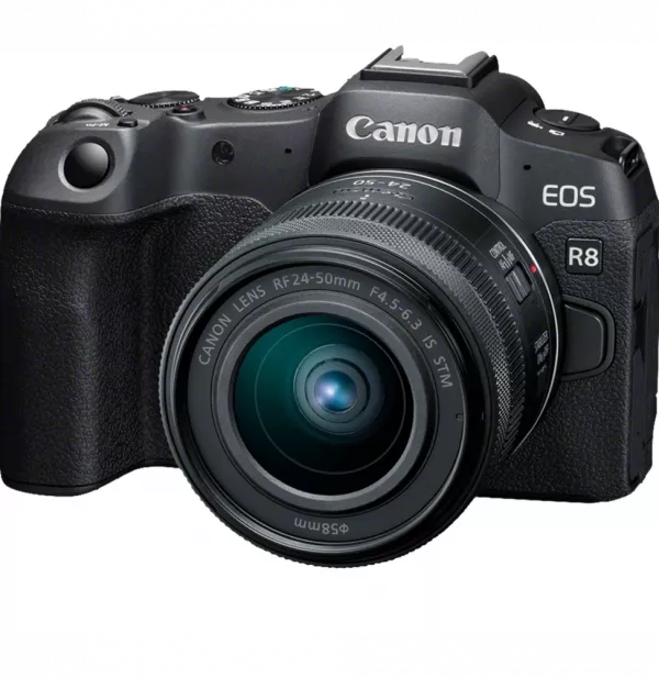 Appareil photo hybride Canon EOS R8 + objectif RF 24-50mm F4.5-6.3 IS STM (5803C013AA)