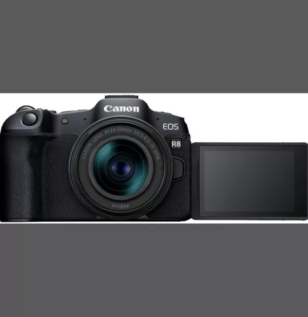 Appareil photo hybride Canon EOS R8 + objectif RF 24-50mm F4.5-6.3 IS STM (5803C013AA)