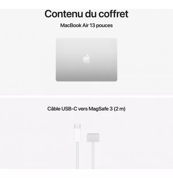Apple MacBook Air 13 pouces M5 16 Go 1 To Argent (MDH84FN/A)