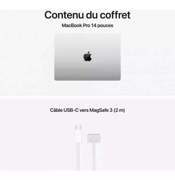 Apple MacBook Pro 14 pouces M5 Pro 24 Go 2 To Argent (MGDP4FN/A)