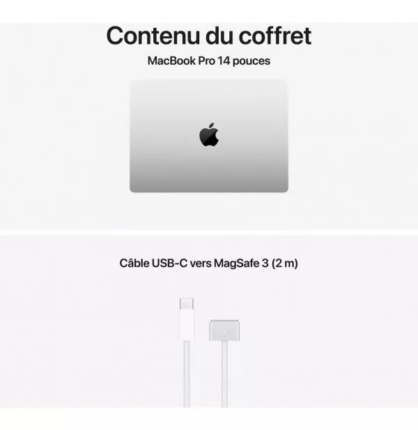 Apple MacBook Pro 16 pouces M5 Pro 48 Go 1 To Argent (MGE64FN/A)