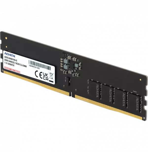 Barrette mémoire ADATA CU-DIMM 16GB DDR5-6400 MHz - PC bureau (AD5CU640016G-S)