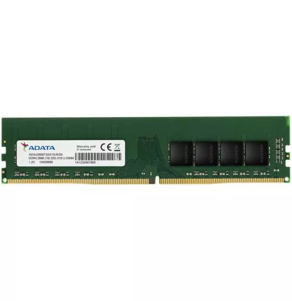 Barrette mémoire ADATA U-DIMM 16GB DDR4-2666 MHz - PC bureau (AD4U266616G19)