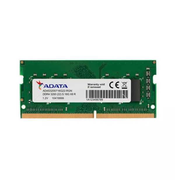 Barrette mémoire ADATA SO-DIMM 16GB DDR4-3200 MHz - PC Portable (AD4S320016G22)