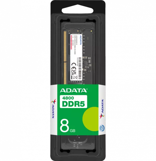 Barrette mémoire ADATA SO-DIMM 8GB DDR5-4800 MHz - PC Portable (AD5S48008G-S)