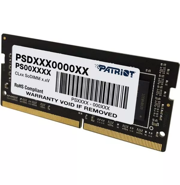 Barrette mémoire Patriot Signature 8GB SO-DIMM DDR4 3200 MHz CL22 - Pc Portable (PSD48G320081S)