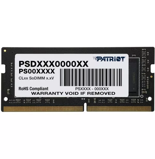Barrette mémoire Patriot Signature 8GB SO-DIMM DDR4 3200 MHz CL22 - Pc Portable (PSD48G320081S)