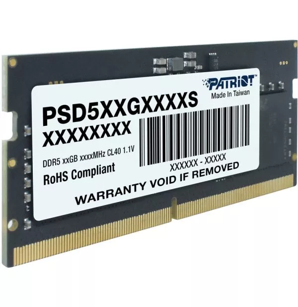 Barrette mémoire Patriot Signature 8GB SO-DIMM DDR5 5600 MHz CL46 - PC Portable (PSD58G560041S)