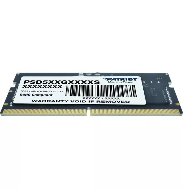 Barrette mémoire Patriot Signature 8GB SO-DIMM DDR5 5600 MHz CL46 - PC Portable (PSD58G560041S)