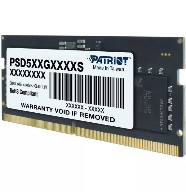 Barrette mémoire Patriot signature line 16GB SO-DIMM DDR5 5600 MHz CL46 - Pc Portable (PSD516G560081S)