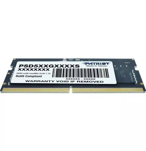 Barrette mémoire Patriot signature line 16GB SO-DIMM DDR5 5600 MHz CL46 - Pc Portable (PSD516G560081S)