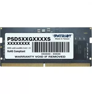 Barrette mémoire Patriot signature line 32GB SO-DIMM DDR5 5600 MHz CL46 - Pc Portable (PSD532G56002S)