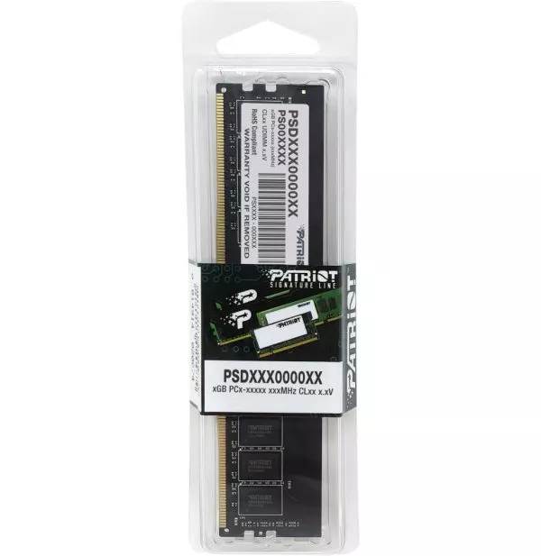 Barrette mémoire Patriot signature line Premium 8GB U-DIMM DDR4 3200 MHz CL22 - Pc Bureau (PSD48G320081)