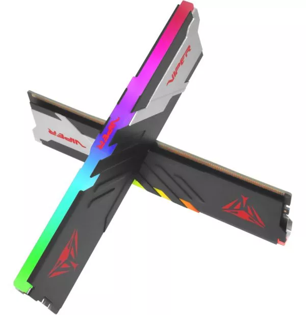 Barrette mémoire Patriot Viper Venom RGB 16GB U-DIMM DDR5 6000 MHz CL30 - Pc Bureau (PVVR516G60C30)