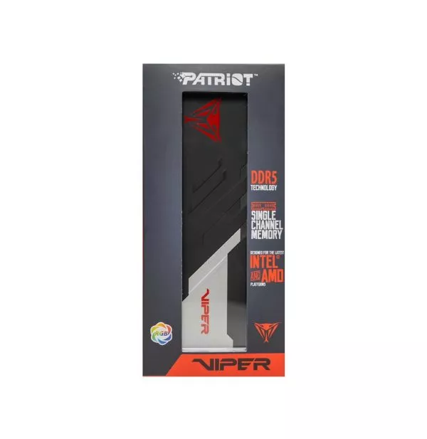 Barrette mémoire Patriot Viper Venom RGB 16GB U-DIMM DDR5 6000 MHz CL30 - Pc Bureau (PVVR516G60C30)