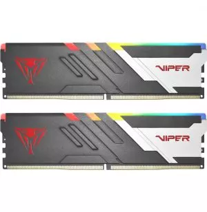 Barrette mémoire Patriot Viper Venom RGB 32GB (16GBx2) U-DIMM DDR5 6000 MHz - Pc Bureau (PVVR532G600C36K)