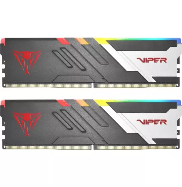 Barrette mémoire Patriot Viper Venom RGB 32GB (16GBx2) U-DIMM DDR5 6000 MHz - Pc Bureau (PVVR532G600C36K)