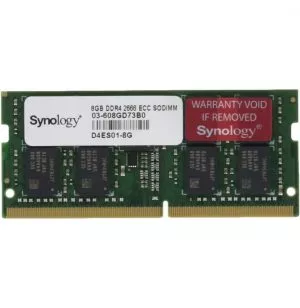 Barrette mémoire Synology SO-DIMM 8GB DDR4 ECC - Serveur Nas (D4ES01-8G)