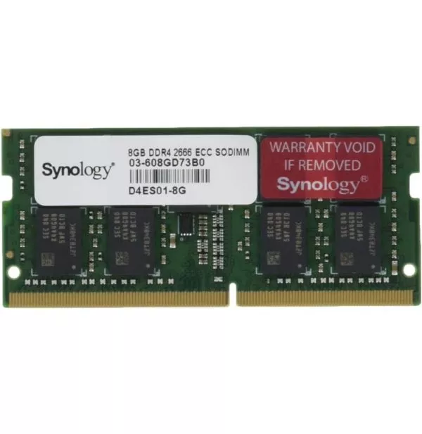 Barrette mémoire Synology SO-DIMM 8GB DDR4 ECC - Serveur Nas (D4ES01-8G)
