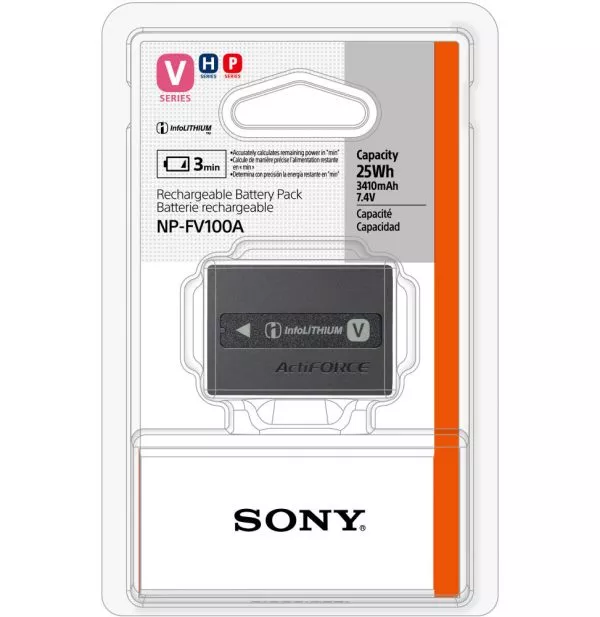 Batterie rechargeable Sony série V 3410mAh (NP-FV100A)