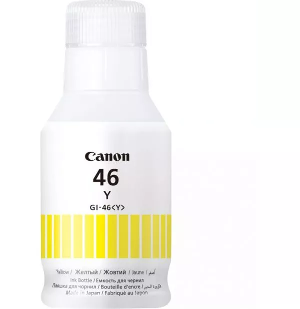 Canon GI-46Y Jaune - Bouteille d'encre Canon d'origine (4429C001AB)