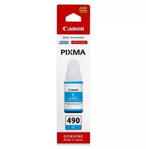 Canon GI-490 C Cyan - Bouteille d'encre Canon d'origine (0664C001AC)