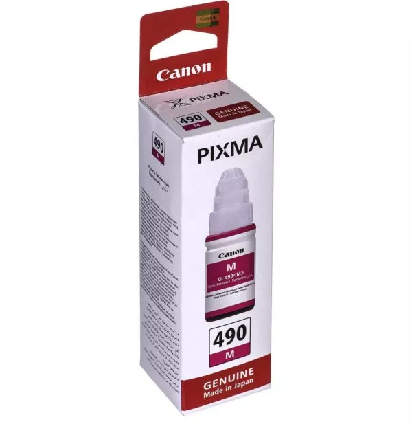 Canon GI-490 M Magenta - Bouteille d'encre Canon d'origine (0665C001AC)