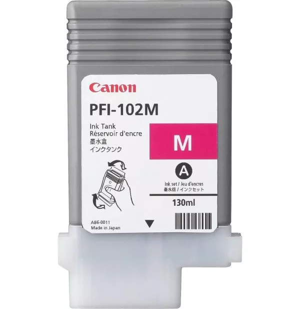 Canon PFI-102 Magenta - Cartouche d'encre Canon d'origine (0897B001AA)