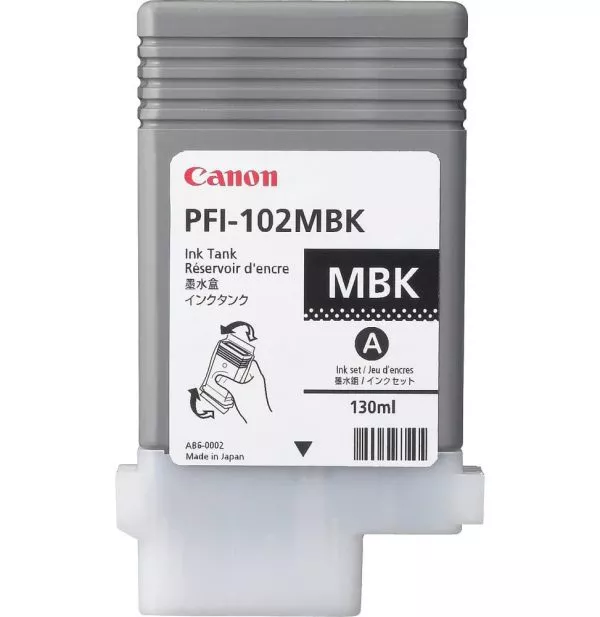 Canon PFI-102 Noir Mat - Cartouche d'encre Canon d'origine (0894B001AA)