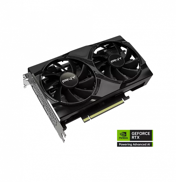 Carte Graphique à double ventilateur PNY GeForce RTX 5060 NVIDIA 8GB PCIE 5.0 (VCG50608DFXPB1)