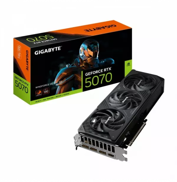 Carte Graphique Gigabyte GeForce RTX 5070 WINDFORCE 12GB OC