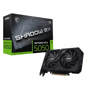 Carte Graphique MSI GeForce RTX 5050 8G SHADOW 2X OC (912-V538-006)