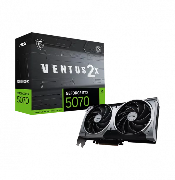 Carte Graphique MSI GeForce® RTX 5070 12G VENTUS 2X OC (912-V532-003)